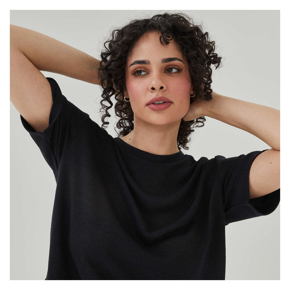 [RECTO] / ☆ 25SS CASHMERE BLEND LOOSE FIT T-SHIRT / BLACK RECTO - Official Website